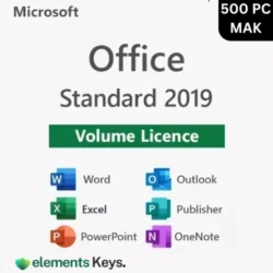 Microsoft Office 2019 Standard 500 PC MAK