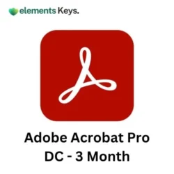 Adobe Acrobat Pro DC for 3 Month ( Redeem Code )