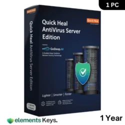 Quick Heal Antivirus Server Latest Version - 1 Server, 1 Year